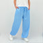Pantalone in raso tinta unita