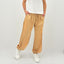 Pantalone in raso tinta unita