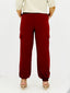 Pantalone cargo in crepe