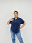 Camicia in viscosa a manica corta