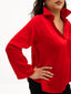 Camicia in raso tinta unita In Taglia Piccola Sophie Bijoux